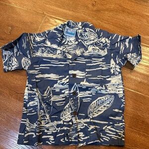 Blue Hawaiian Kids Shirt
